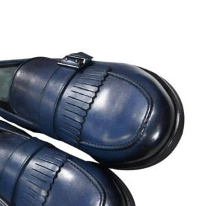 Marco Marinelli en cuir - Chaussure pour homme - Bleu – Image 2
